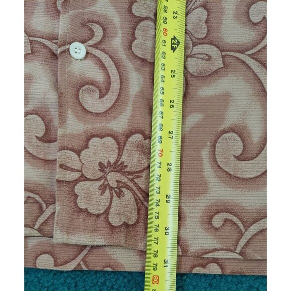 Pineapple Connection Hawaiian Shirt Retro Print Adult Men's Large Brown Vintage - Picture 5 of 6